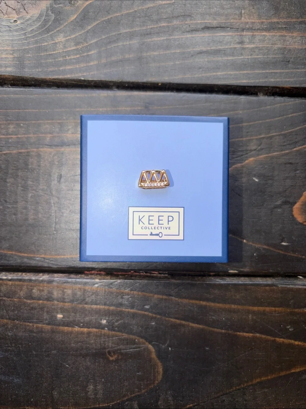 KEEP Collective Gold Pave Crown Charm